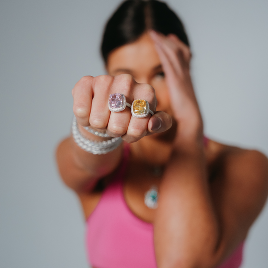 Cushion Cut Ring with Halo