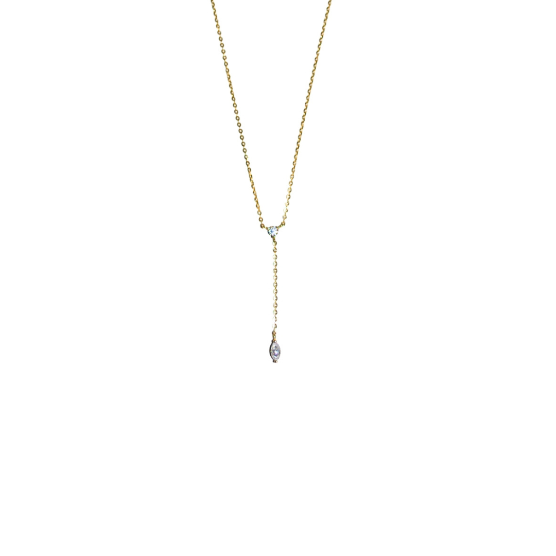Marquise Drop Pendant Necklace