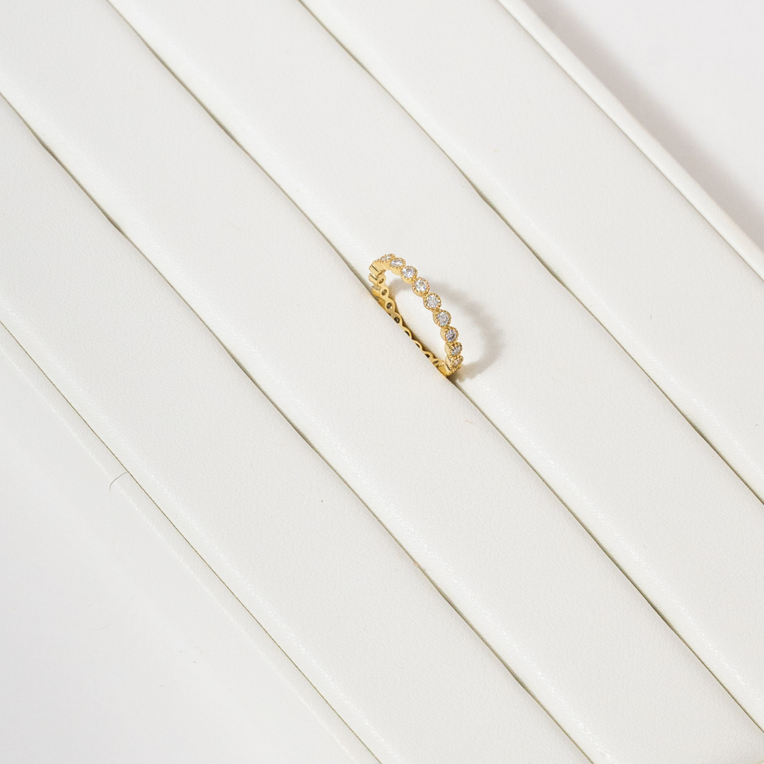 MOISSANITE Wedding Band - Tennis ring