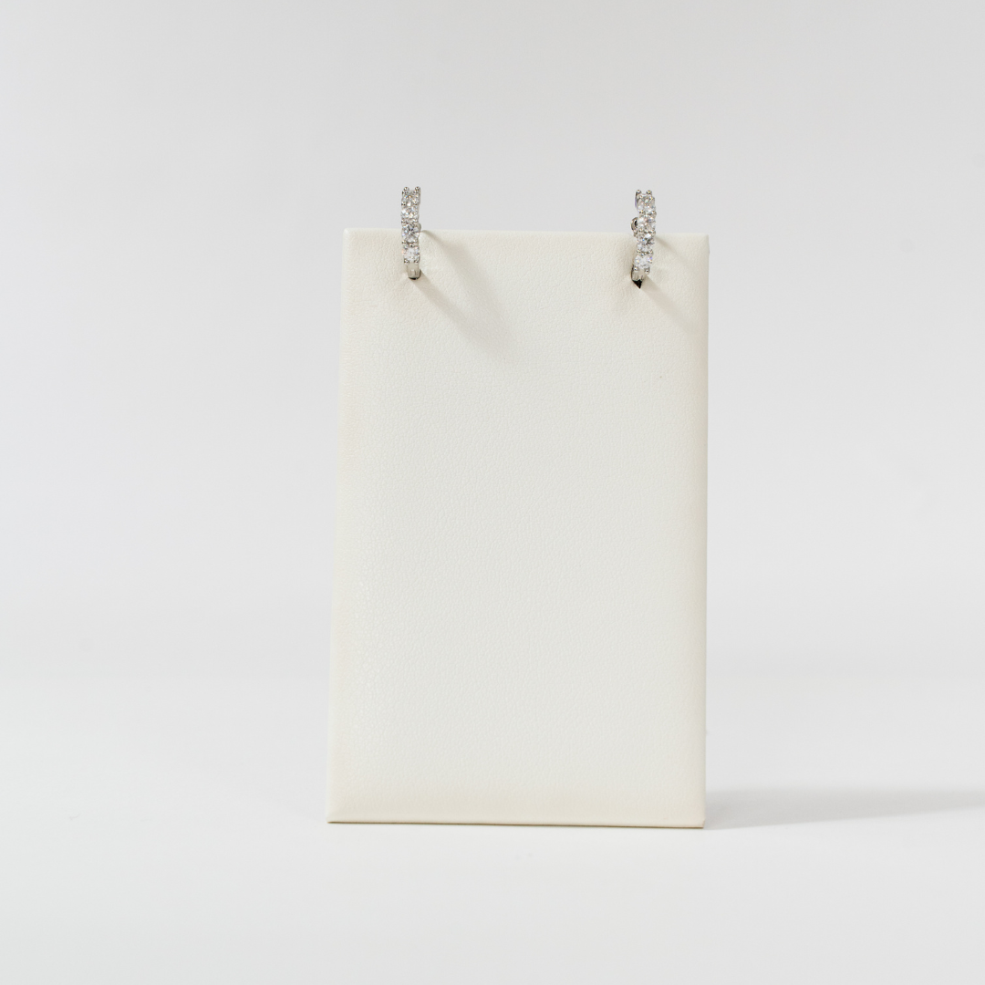 Moissanite Hoop / Huggie Earrings (S)