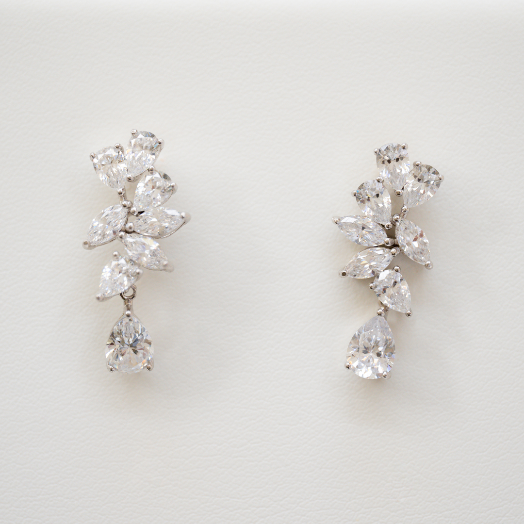 PEAR MOISSANITE Dangling Earrings