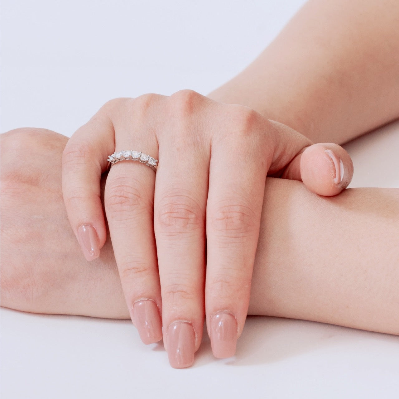 MOISSANITE Wedding Band (5 Stones)