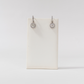 HALO Moissanite Hoop Dangling Earrings - Square