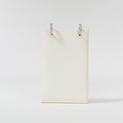 Moissanite Hoop / Huggie Earrings (S)