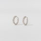 Moissanite Hoop / Huggie Earrings (M)