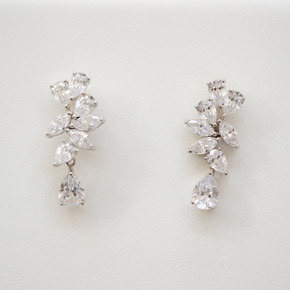 PEAR MOISSANITE Dangling Earrings
