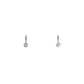 Hoop Earrings with Dangling Moissanite (Bezel)