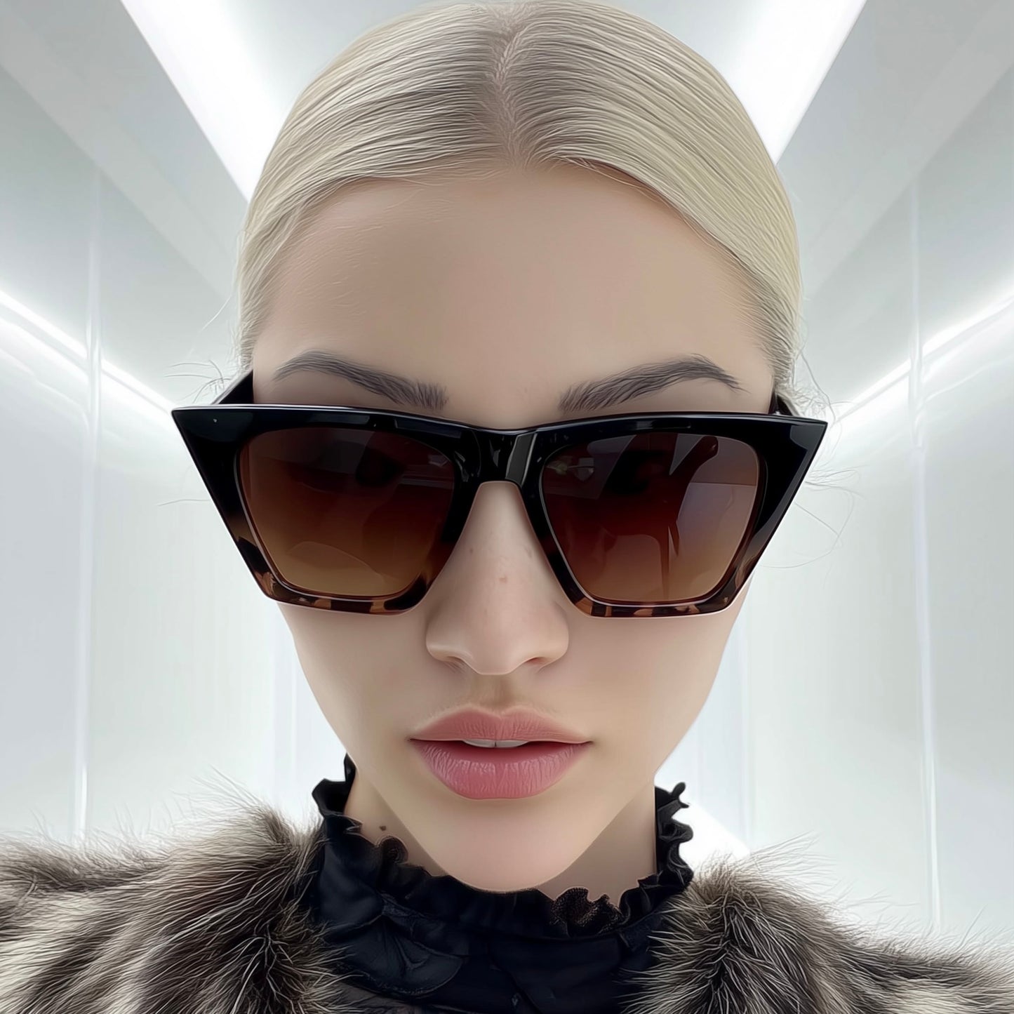 MILAN Square Cat-Eye Sunglasses
