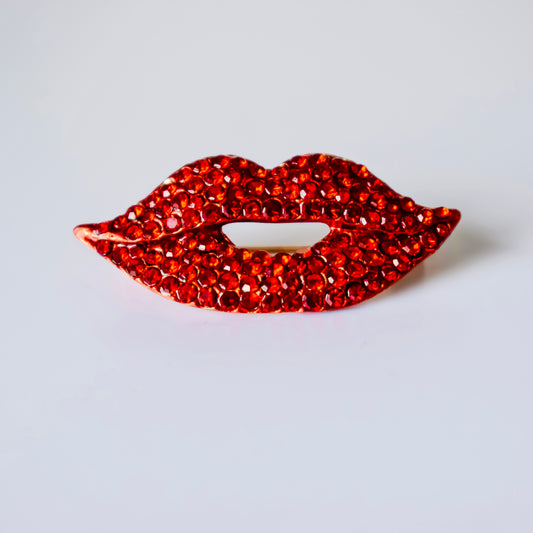 LIPS brooch