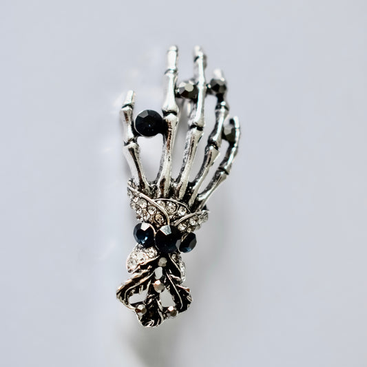 SKELETON HAND brooch