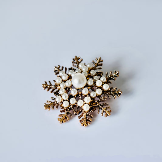 SNOWFLAKE brooch